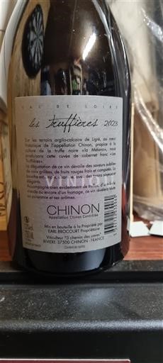 Loiren laakso Chinon La Bourdaine Les Truffières 2023