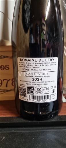 Loire Valley Cheverny Domaine Léry 2024