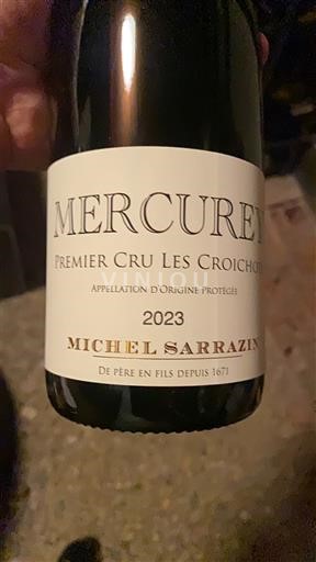 Бургундія Меркуре Premier Cru Michel Sarrazin Premier Cru Les Croichots 2023
