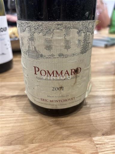 Borgoña Pommard Eric Montchovet 2001