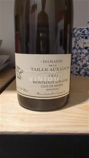 Loiren laakso Montlouis-sur-Loire Domaine La Taille aux Loups Clos de Mosny 2021