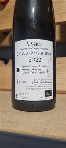 Elsass Gewürztraminer Jean Louis Mauler 2022