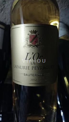 Bordeaux Sauternes Lafaurie-Peyraguey L'Or 2012