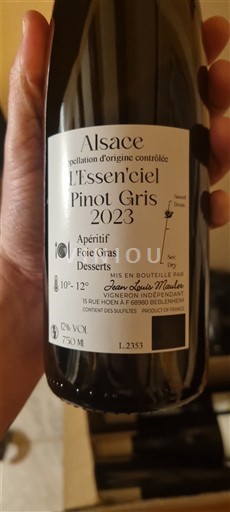 Elsass Grauburgunder Jean Louis Mauler L'Essenciel 2023