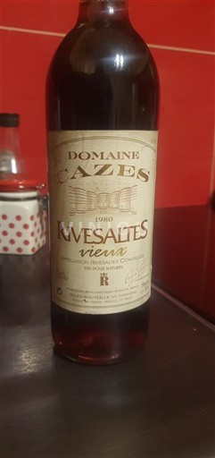 Roussillon Rivesaltes Domaine Cazes Rivesaltes Vieux 1980