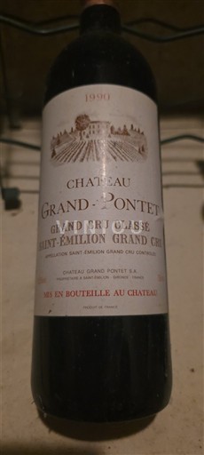 Bordeaux Saint-Émilion Grand Cru Grand Cru Classé Château Grand Pontet 1990