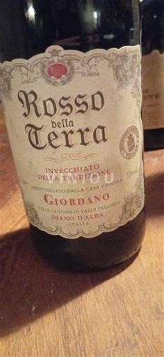 Piemonte Giordano Rosso della Terra Icke årgångsbetecknad