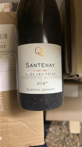 Burgundy Santenay Quentin Jeannot Clos des Hâtes 2018