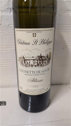 Saboya y Bugey Roussette de Saboya Château St Philippe Altesse 2022