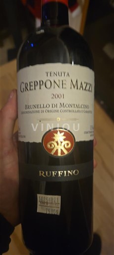 Toscana Brunello di Montalcino Tenuta Greppone Mazzi 2001