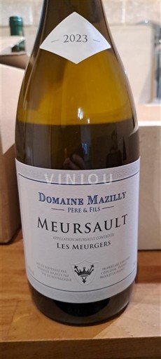 Borgogna Meursault Domaine Mazilly Père & Fils Les Meurgers 2023