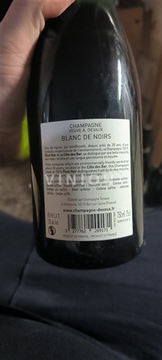 Шампань Шампанське Champagne Devaux Blanc de Noirs Без вінтажу