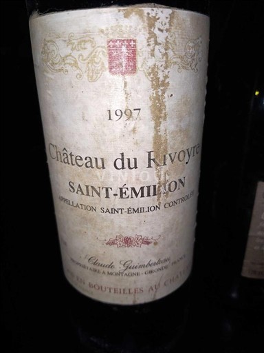 Bordeaux Saint-Émilion Château Rivoye 1997