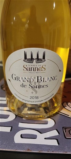 Provence, Lower Rhône Valley, Corsica Mediterranean Terres de Sannes Grand Blanc de Sannes 2018
