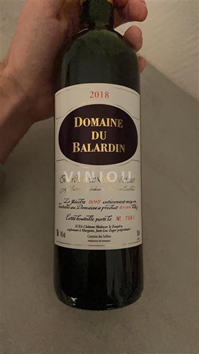 Bordéus Bordeaux Superior Domaine Balardin 2018