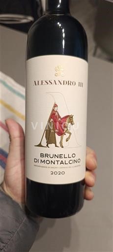 Toscane Brunello di Montalcino Alessandro III 2020