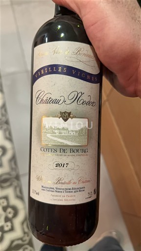 Bordeaux Côtes-de-bourg Château Nodoz Vieilles Vignes 2017