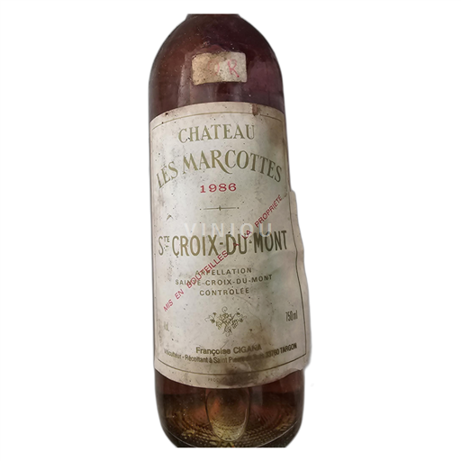 Bordeaux Sainte-Croix-Du-Mont Les Marcottes 1986