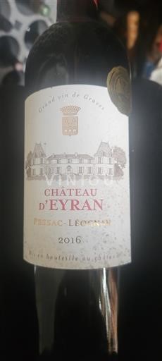 Bordeaux Pessac-Léognan Château Eyran 2016