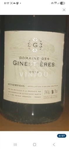Languedoc Minervois Domaine S Ginestières 2016
