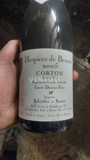 Burgundsko Corton Grand Cru Hospices de Beaune Docteur Peste 2005