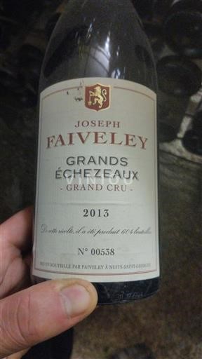 Vine Rouge sec Joseph Faiveley 2013 Frankrig Bourgogne Grands-échézeaux AOC Grand Cru