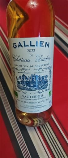 Bordeaux Sauternes Château Don Gallien 2022