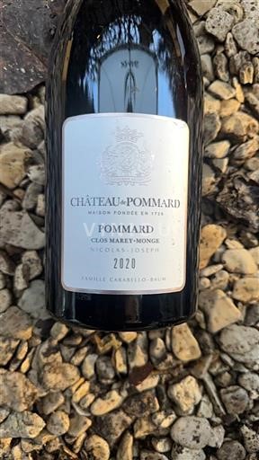 Borgoña Pommard Château Pommard Clos Marey-Monge Nicolas-Joseph 2020