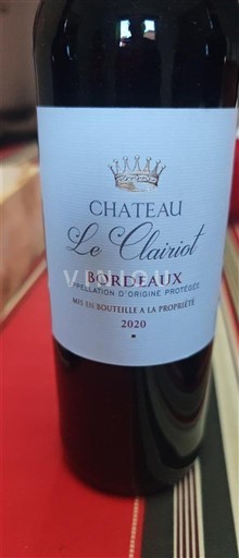 Bordeaux Château Le Clariot 2020