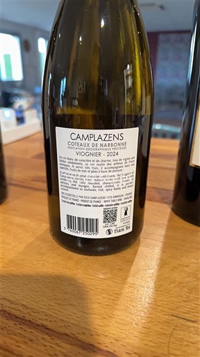 Languedoc and Roussillon Coteaux de Narbonne Camplazens Viognier 2024