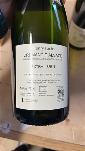 Alsace Crémant d'Alsace Henry Fuchs Icke årgångsbetecknad