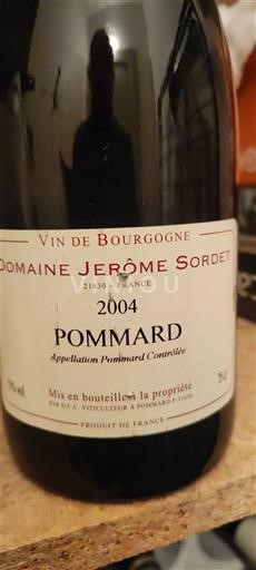 Borgoña Pommard Domaine Jérôme Sordet 2004