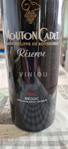 Bordeaux Médoc Mouton Cadet Réserve 2016