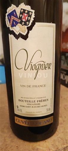 Vine Blanc sec Cuvée Roland Bouteille Frères Non millésimé Frankrig Rhône-dalen Ikke specificeret AOC