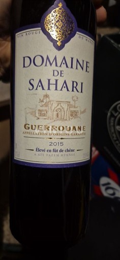 Meknès Không được chỉ định Domaine Sahari 2015