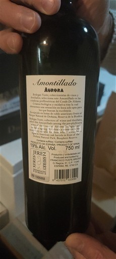 Andalucía Jerez Aurora Amontillado Sin añada