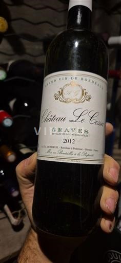 Bordeaux Graves Château Le Cossu 2012