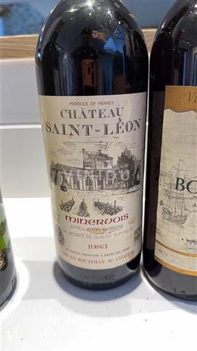 Weine Rouge sec Château Saint-Léon 1983 Frankreich Languedoc Minervois AOC