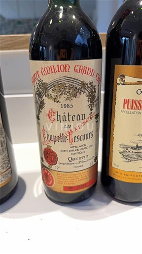 Bordeaux Saint-Émilion Grand Cru Grand Cru Château La Chapelle Lescours 1985
