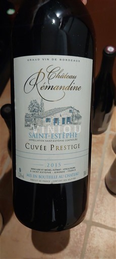 Bordeaux Saint-Estèphe Château Rémondine Prestige 2015