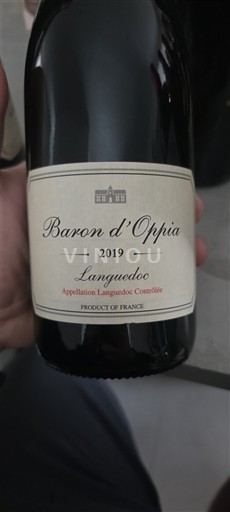Wijnen Rouge sec Baron d'Oppia 2019 Frankrijk Languedoc AOC