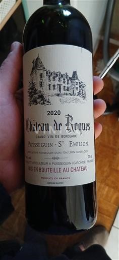 Bordeaux Puisseguin-saint-émilion Château Roques 2020