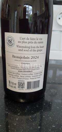 Beaujolais Cheminée Griottes 2024
