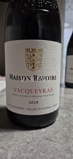 Vina Rouge sec Maison Ravoire 2024 Francija Rona dolina Vacqueyras AOC