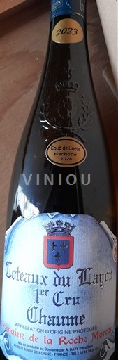 Dolina Loare Coteaux-du-Layon Domaine La Roche Moreau Chaume 1er Cru 2023
