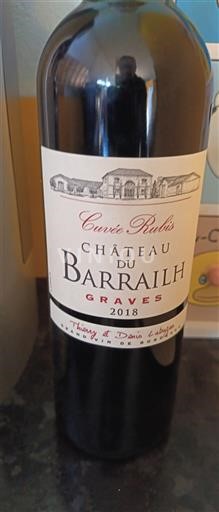Bordeaux Graves Château Barrailh Rubis 2018