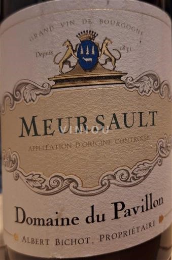 Bourgogne Meursault Domaine Pavillon 2017