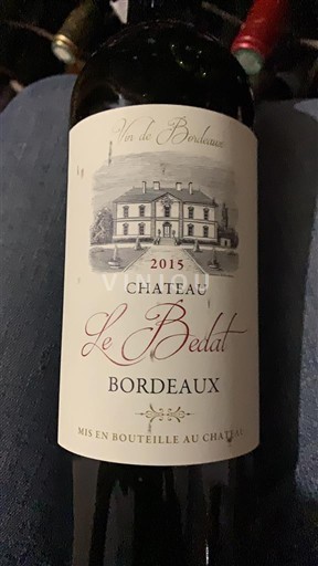 Bordeaux Château Le Bedat 2015