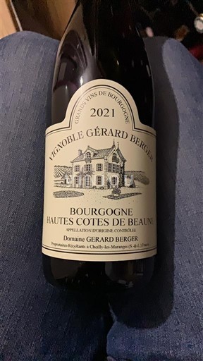 Bourgogne Ikke specificeret Vignoble Gérard Berger 2021