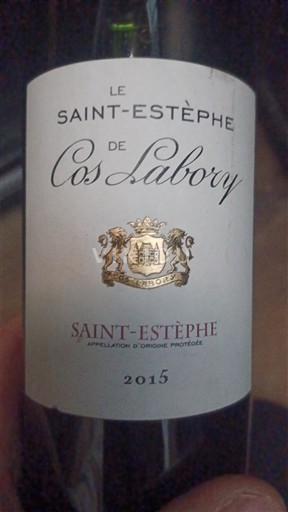 Bordeaux Saint-Estèphe Cos Labory Le Saint-Estèphe de Cos Labory 2015